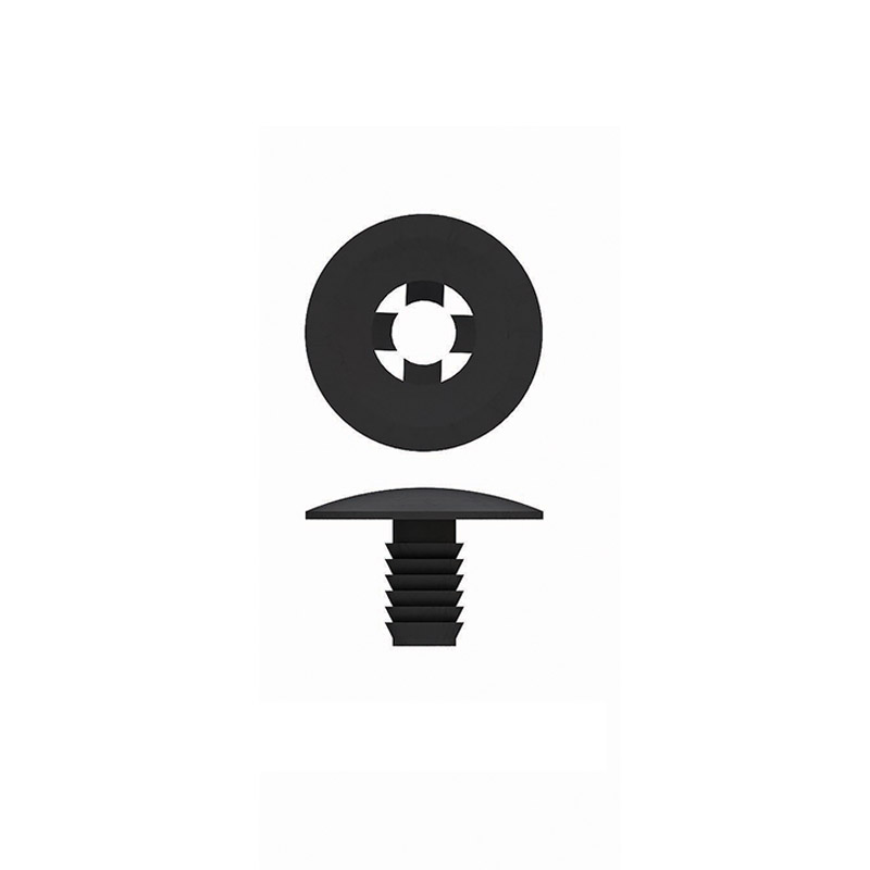 Винт-заклепка пластиковый QUICK LOCK-8, полипропилен, цвет черный EPG