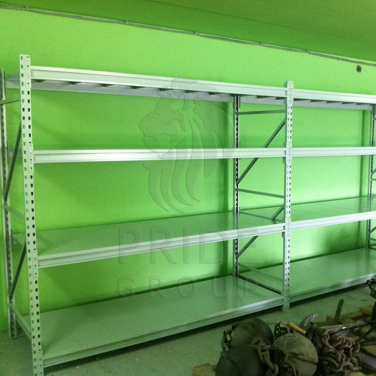 Стеллаж грузовой СГП 1750x600x2000 4 полки оцинкованные