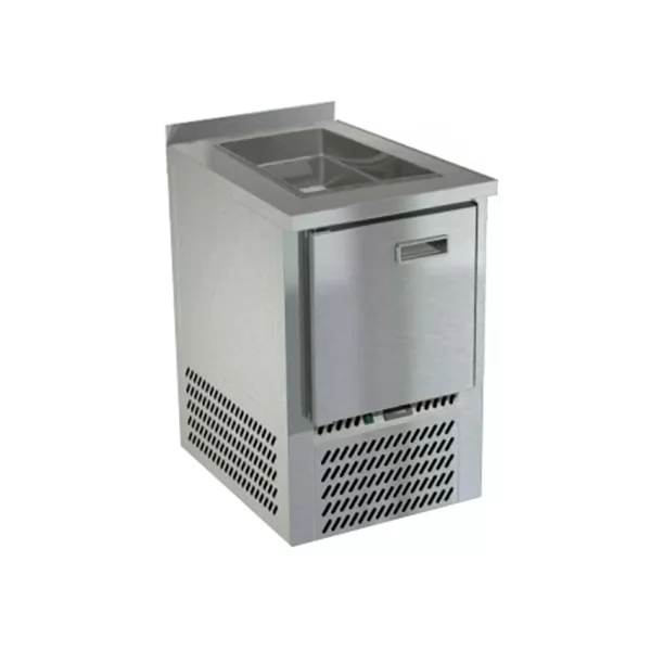 Cтол охлаждаемый  для салатов Техно-ТТ СПН/С-228/10-507 с бортом, нижний агрегат, 1/1, 1/3 и 1/6